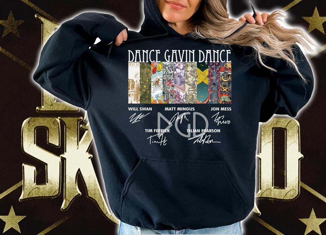 Dance Gavin Dance Will Swan Matt Mingus Jon Mess Signatures t-shirt hoodie