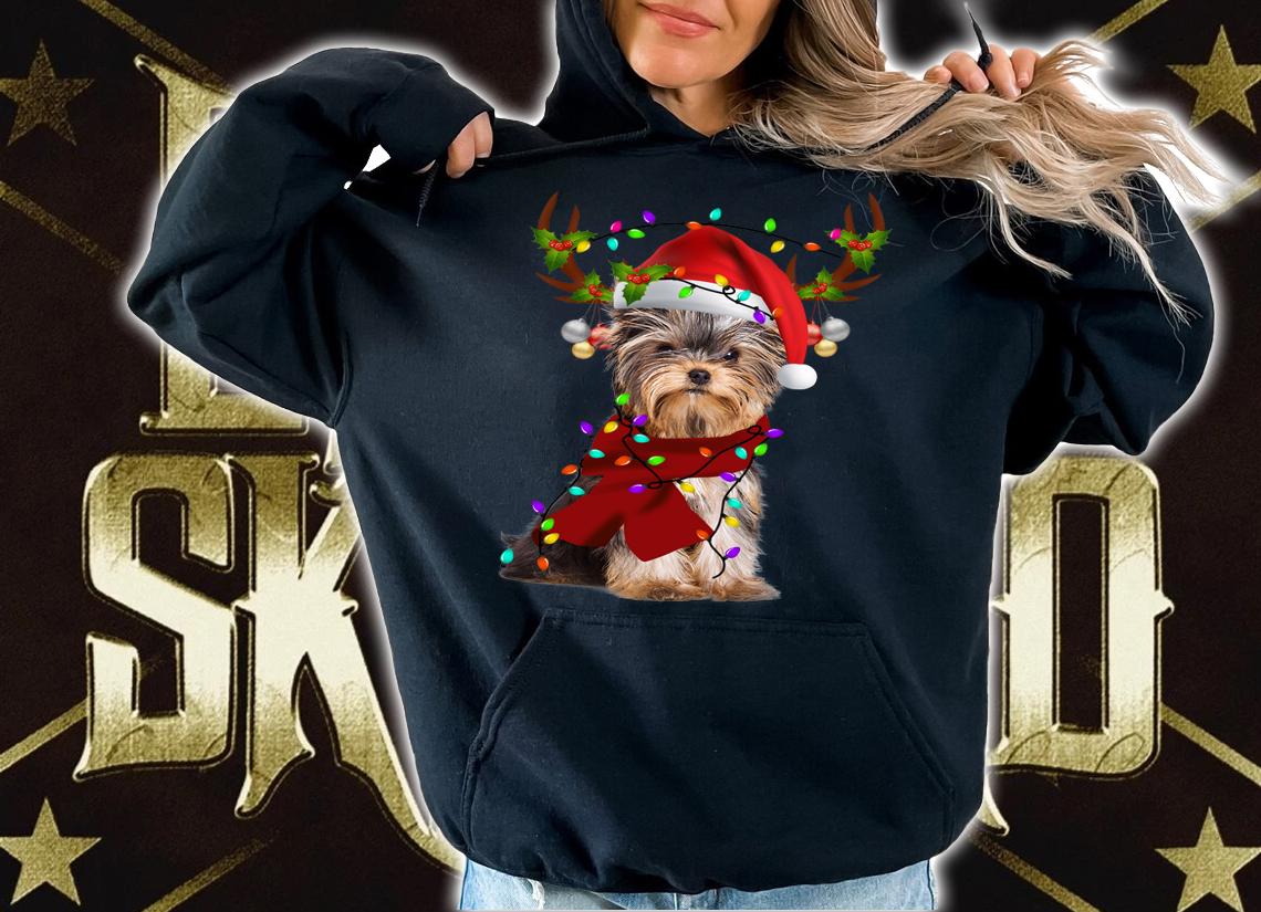 Yorkshire Terrier Reindeer Christmas t-shirt hoodie
