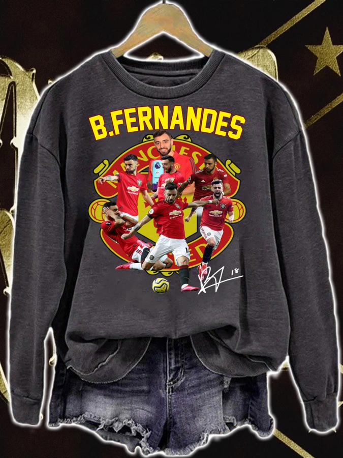 Manchester United Bruno Fernandes Signature t-shirt sweatshirt