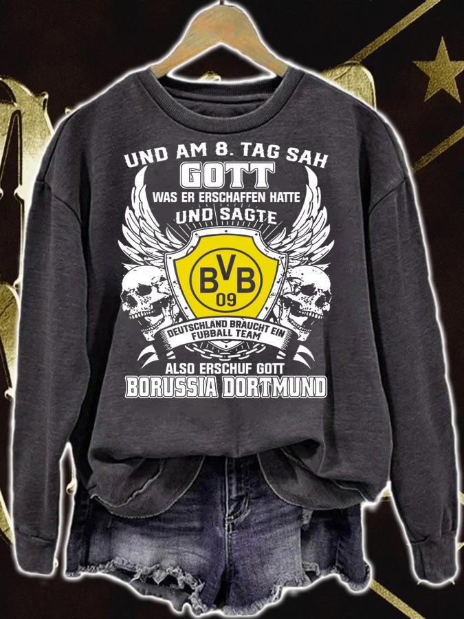 und am 8 tag sah gott also erschuf gott Borussia Dortmund t-shirt sweatshirt
