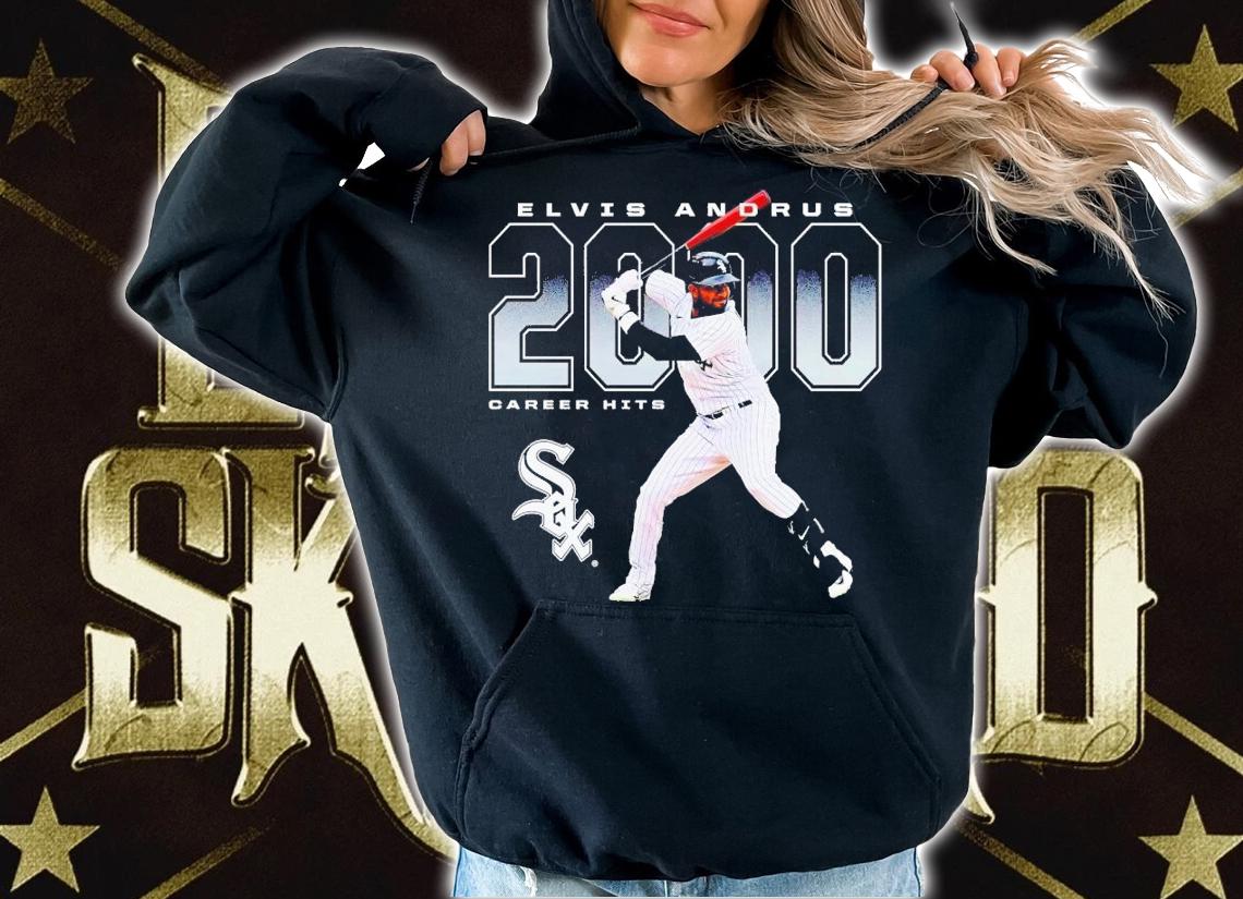 Elvis Andrus Chicago White Sox 2000 hits t-shirt hoodie