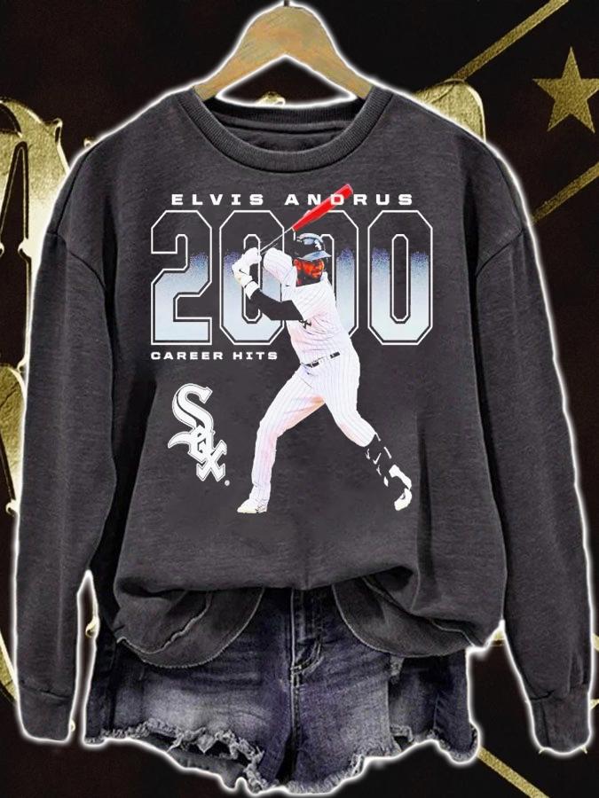 Elvis Andrus Chicago White Sox 2000 hits t-shirt sweatshirt