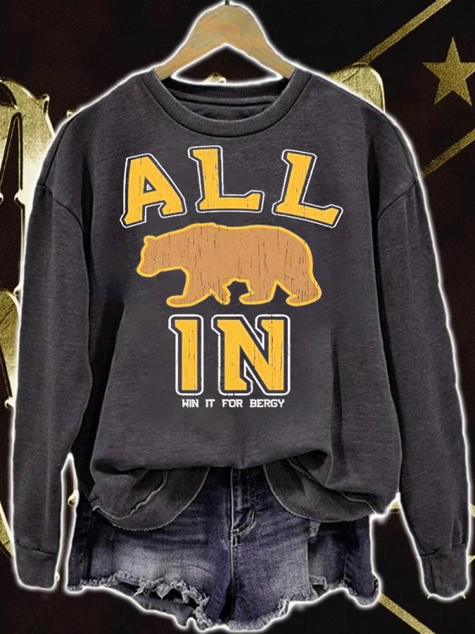 All in win it for bergy Boston hockey shirt t-shirt sweatshirt