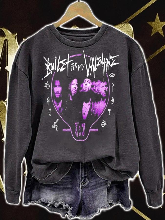 Band Purple Photo Dateback Bullet For My Valentine Shirt t-shirt sweatshirt