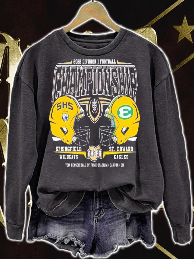 2022 OHSAA Football Division I State Championship Springfield Wildcats and St Edward Eagles shrit t-shirt sweatshirt