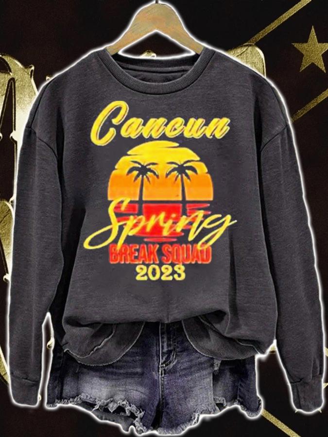 Cancun Mexico Souvenir Spring 2023 Break Summer Vacation Shirt t-shirt sweatshirt