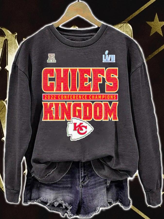Chiefs Kingdom 2022 AFC Champions Kansas City Chiefs shirt t-shirt sweatshirt