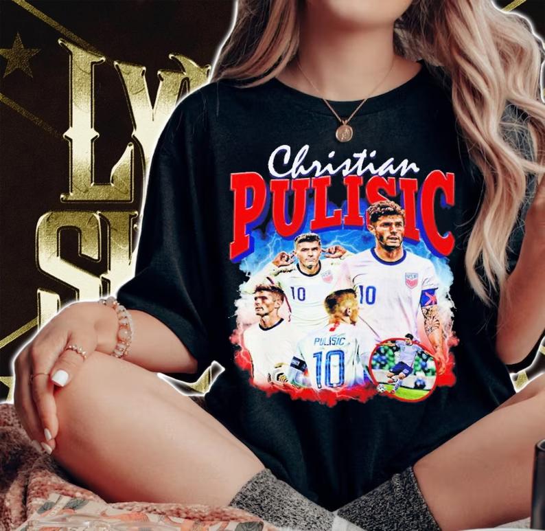 Christian Pulisic USA World Cup 2022 Qatar Football Shirt t-shirt woman shirt