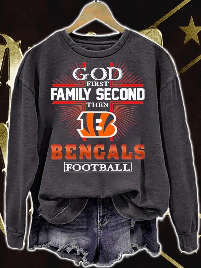God first family second then Bengals football 2023 shirt t-shirt sweatshirt