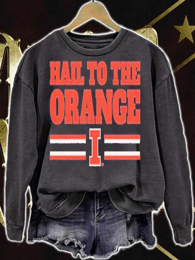 Illinois hail to the orange shirt t-shirt sweatshirt
