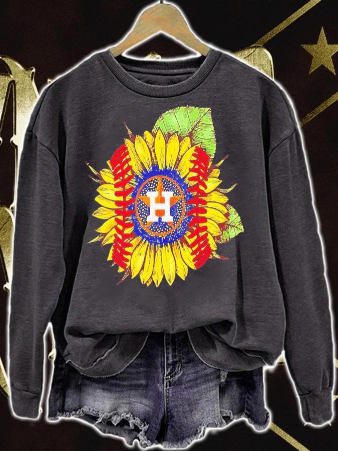 Houston Astros sunflower baseball shirt t-shirt sweatshirt