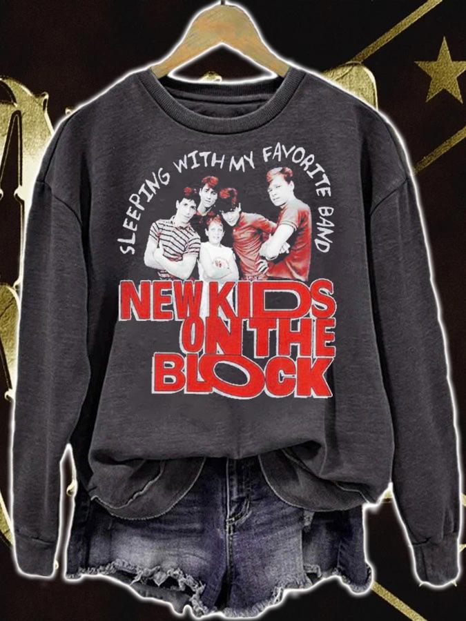 New Kids On The Block Sleeping With My Favorite Band Shirt t-shirt sweatshirt
