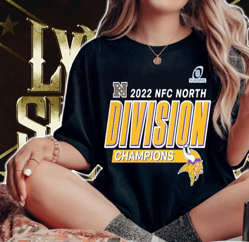 Minnesota Vikings 2022 NFC North Division Champions Divide & Conquer Shirt t-shirt woman shirt