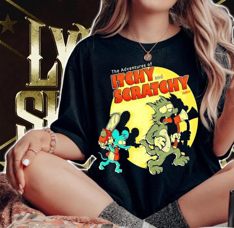 The Adventures of Itchy and Scratchy shirt t-shirt woman shirt