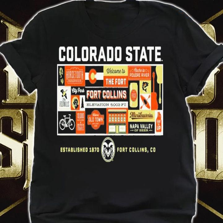 Colorado State Stadium Mural shirt t-shirt