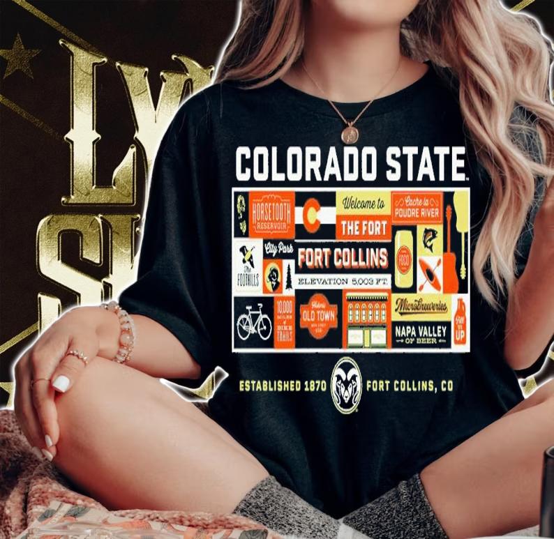 Colorado State Stadium Mural shirt t-shirt