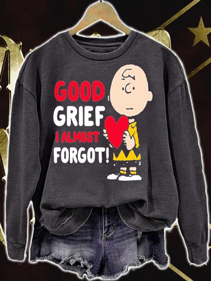 Peanuts Valentines Charlie Brown Good Grief Shirt t-shirt sweatshirt