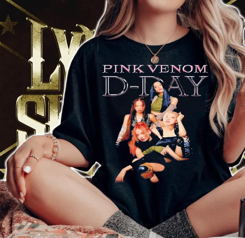 Black Pink D-DAY Poster Venom shirt t-shirt woman shirt