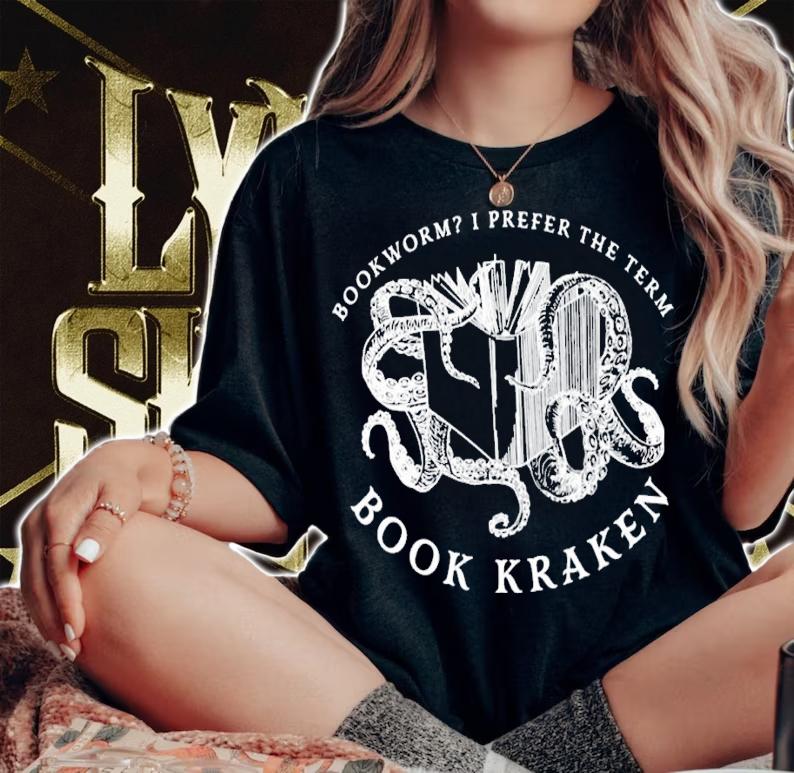 Book kraken bookworm I prefer the team shirt t-shirt