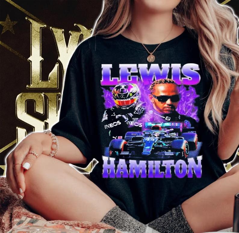 Lewis Hamilton 90s Bootleg Formula 1 Racing Team Mercedes Ham 44 T-Shirt t-shirt