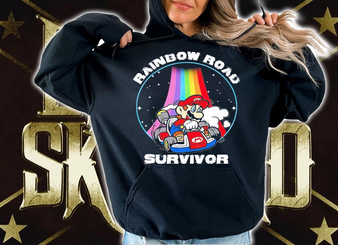 Mario Kart Rainbow Road Survivor shirt t-shirt