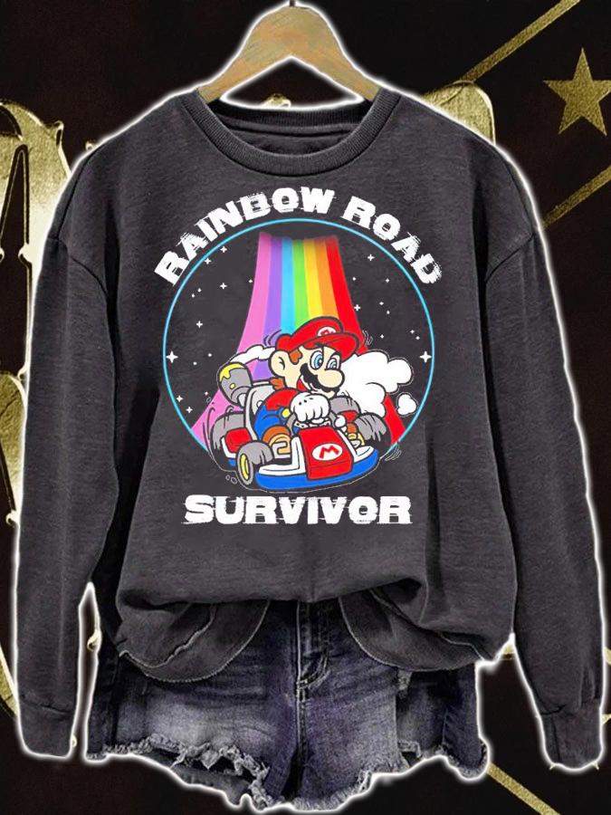 Mario Kart Rainbow Road Survivor shirt t-shirt