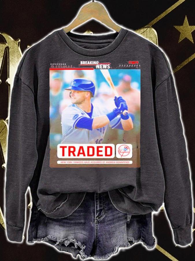 New York Yankees Have Acquired Of Andrew Benintendi Shirt t-shirt sweatshirt