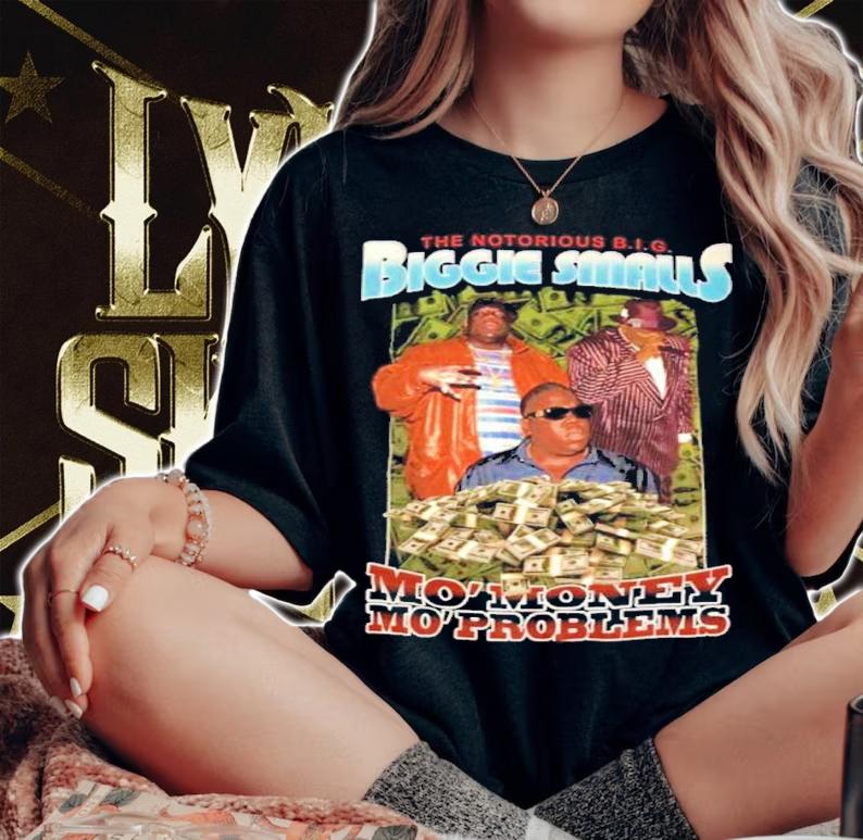 Notorious B.I.G. Biggie Smalls Bape Supreme Bad Boy Shirt t-shirt woman shirt