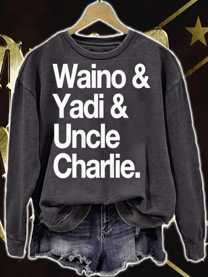 Adam Wainwright and Yadier Molina Waino and Yadi and Uncle Charlie shirt t-shirt sweatshirt