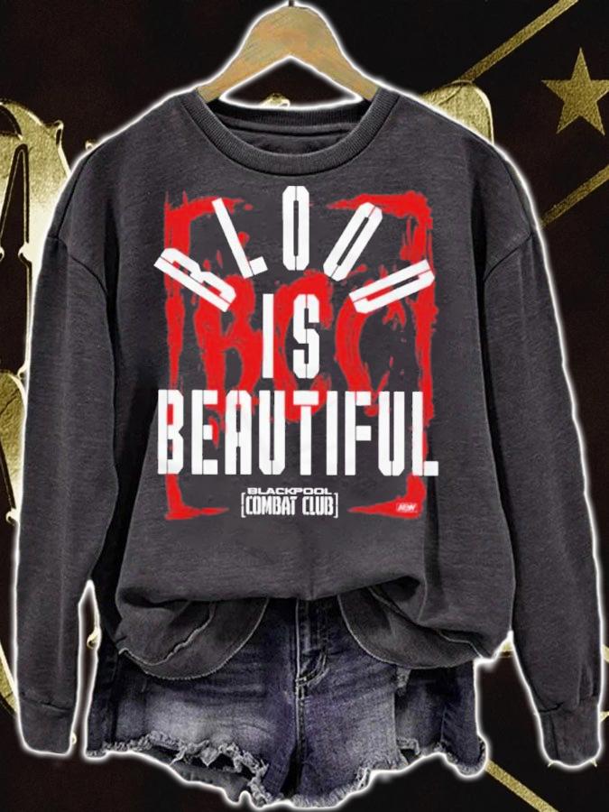 Blackpool Combat Club Blood is Beautiful shirt t-shirt