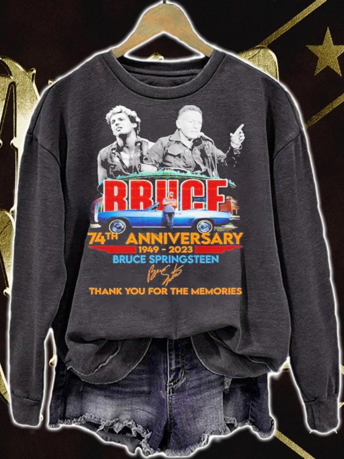 Bruce 74th anniversary 1949 2023 Bruce Springsteen thank you for the memorie signature shirt t-shirt