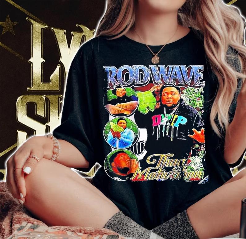 Rod Wave Thug Motivation Rap Tour 2022 Shirt t-shirt woman shirt