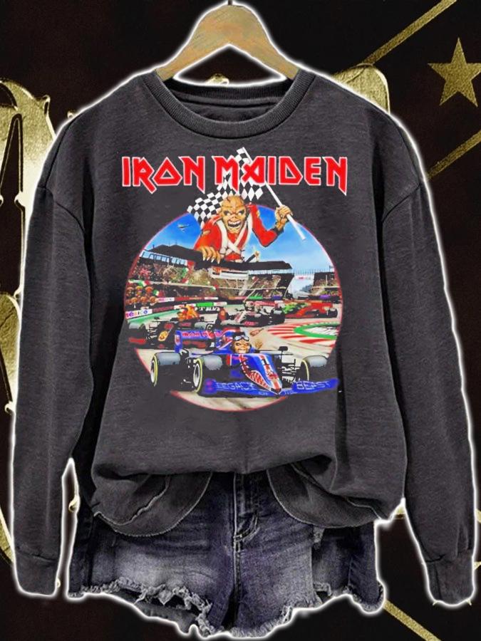 Sergio Wearing Iron Maiden T-Shirt t-shirt sweatshirt