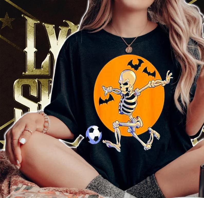 Soccer Skeleton Halloween shirt t-shirt