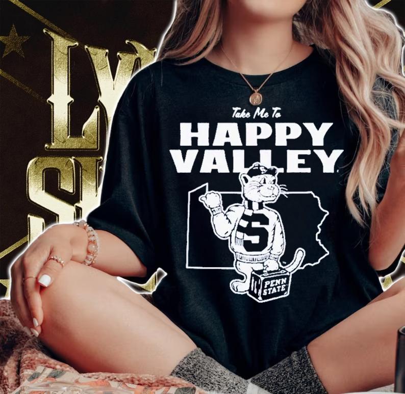 Vintage Penn State Happy Valley shirt t-shirt woman shirt