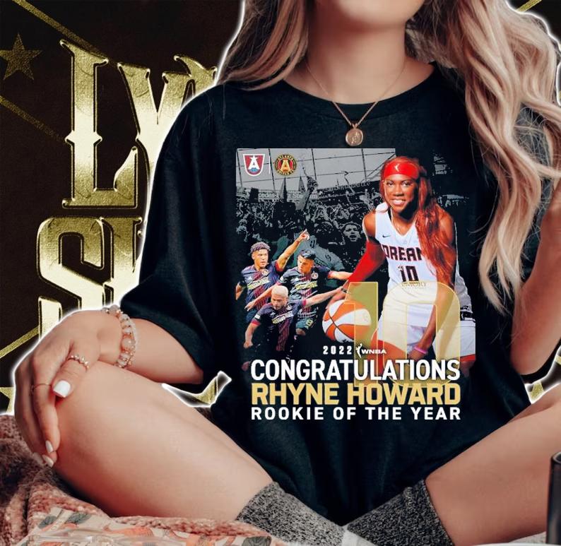 WNBA Congratulation Rhyne Howard Rookie Of The Year 2022 Shirt t-shirt woman shirt