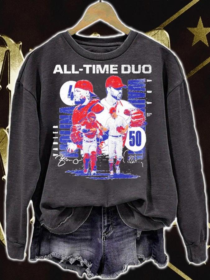 Yadier Molina And Adam Wainwright All-Time Duo Baseball Shirt t-shirt sweatshirt