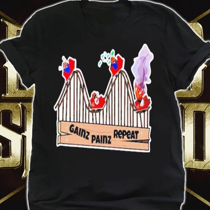 Crypto Cred Degen Drops Gainz Painz Repeat Shirt t-shirt shirt