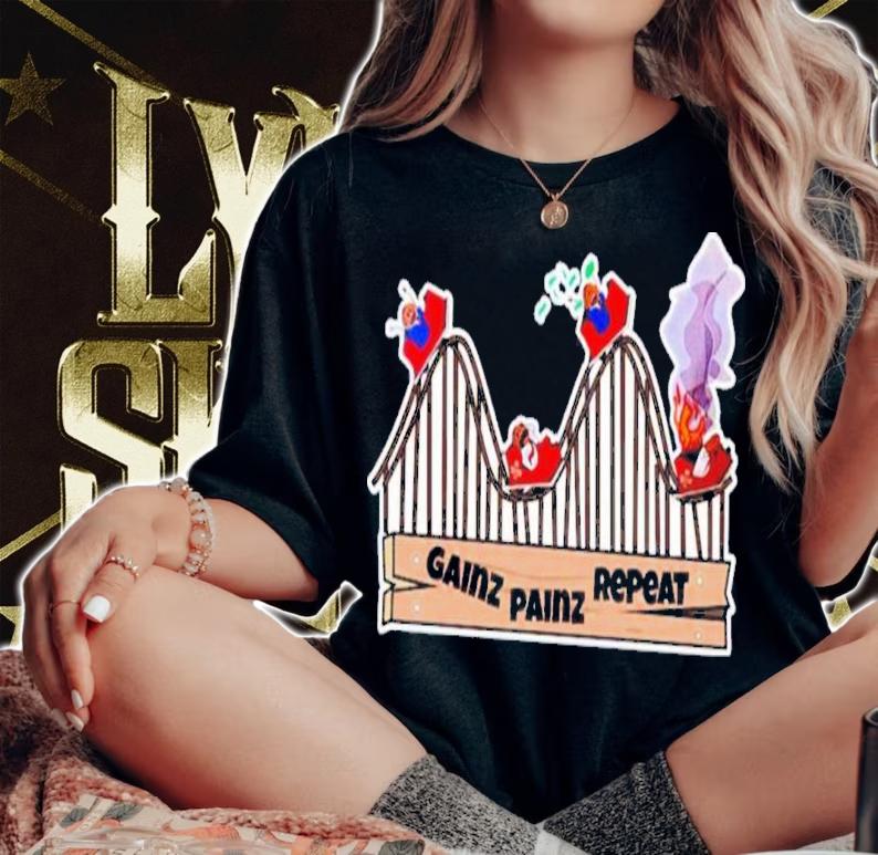 Crypto Cred Degen Drops Gainz Painz Repeat Shirt t-shirt woman shirt