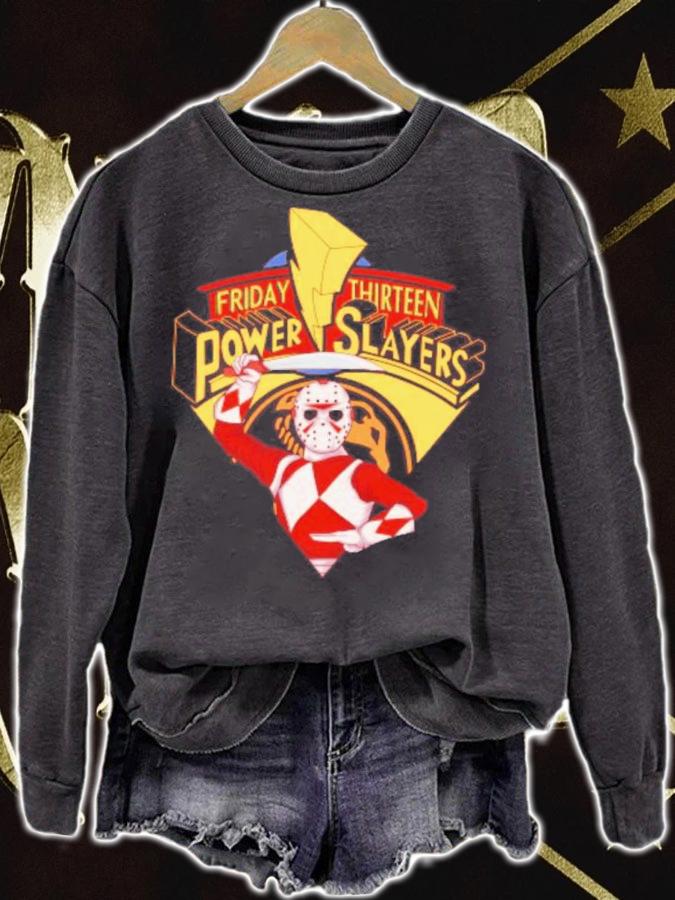 Friday Thirteen Mighty Morphin Power Slayer Shirt t-shirt sweatshirt