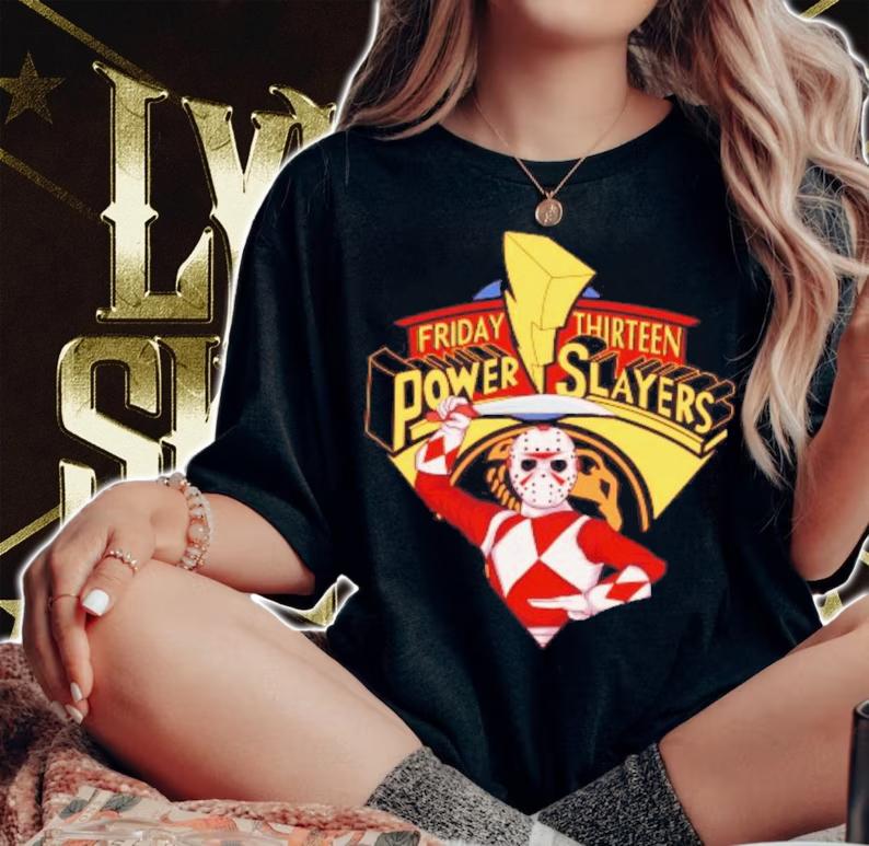 Friday Thirteen Mighty Morphin Power Slayer Shirt t-shirt woman shirt