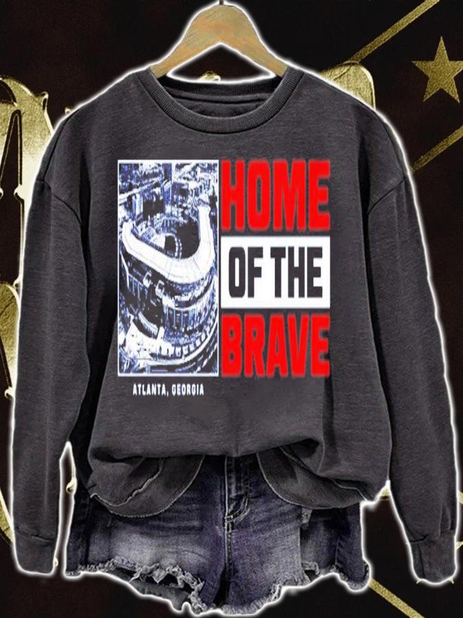 Home Of The Brave Atlanta Baseball T-Shirt t-shirt