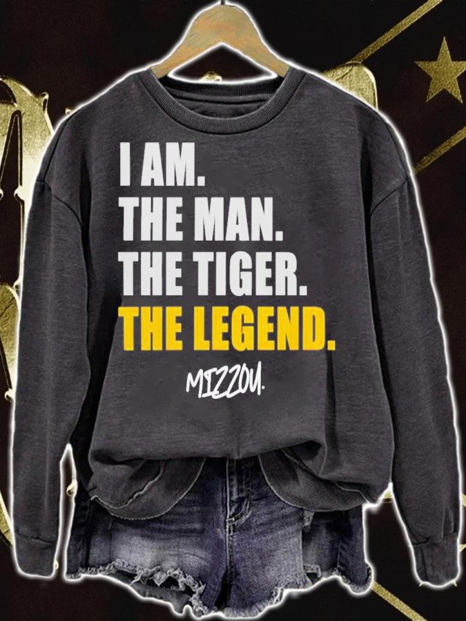 I Am The Man The Tiger The Legend Power Mizzou Shirt t-shirt sweatshirt