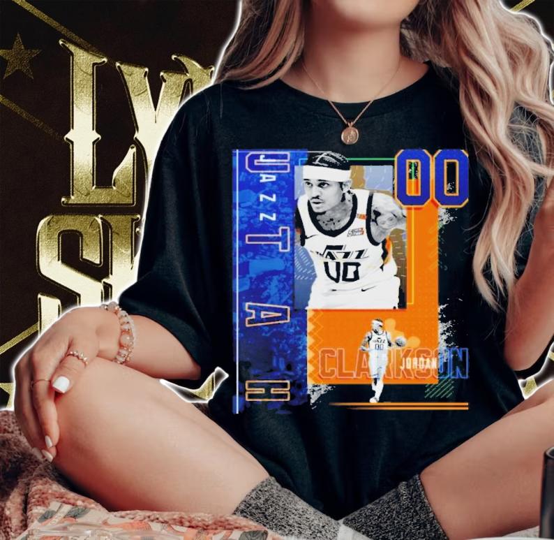Jordan Clarkson Basketball Paper Poster Jazz 2 Shirt t-shirt woman shirt