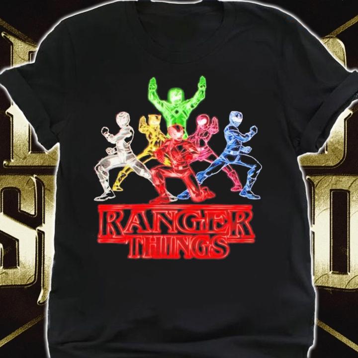 Power Rangers Neon Ranger Things shirt t-shirt