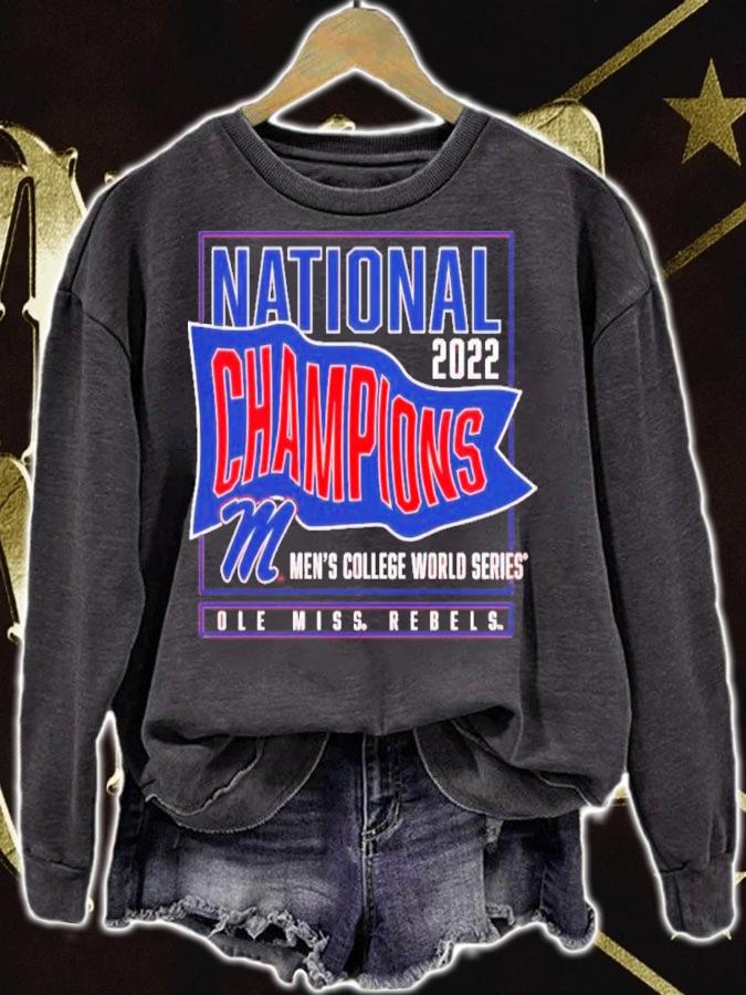 National Champions Men's CWS Ole Miss Rebels Baseball 2022 Shirt t-shirt sweatshirt