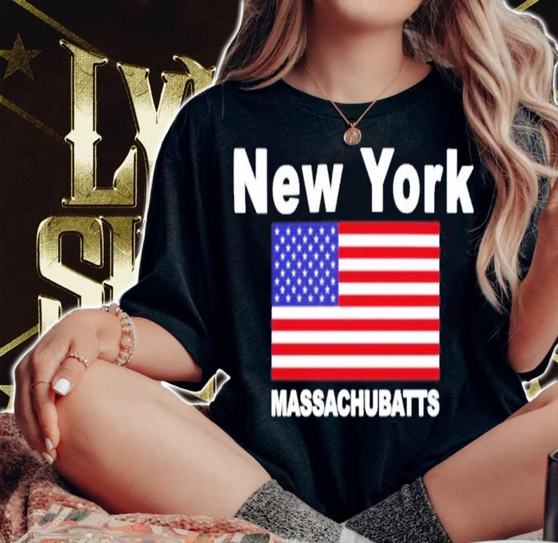 New York Massachubatts Flag American Shirt t-shirt