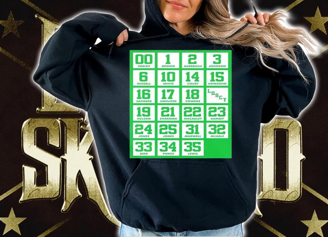 Retired Numbers Boston Celtics T-Shirt t-shirt