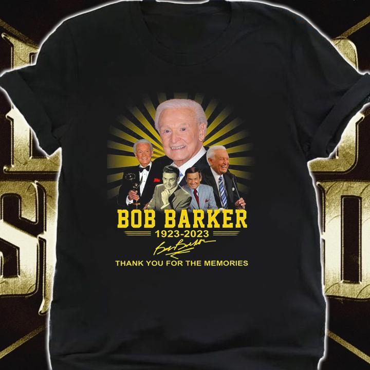 Bob Barker 1923-2023 Thank You For The Memories Signature t-shirt