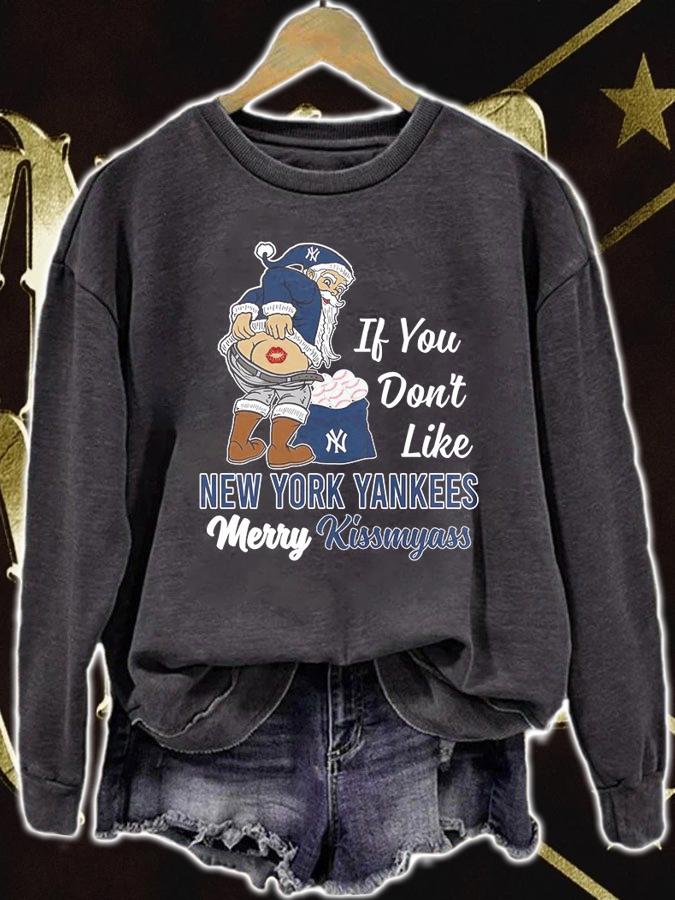 Santa Claus If You Dont Like New York Yankees Merry Kissmyass Christmas t-shirt